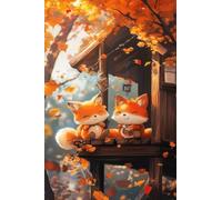 Puzzles 700 Pieces for Adults Autumn Animals Foxes, Puzzle Games for Adults, Educational Game Decompression, Puzzle for Adult 700 Home Decors Family Challenge Toys for Men Women Elders Seniors