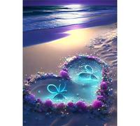 Puzzles 700 Pieces for Adults, Beach Heart Jigsaw Puzzle for Adult, Challenging & Brainteasing puzzle Games, jigsaw puzzles for adults 700 for Home Decor Gifts 20.5 x 15 inch
