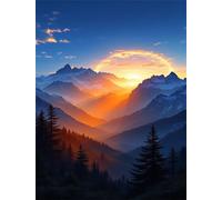 Puzzles 700 Pieces for Adults Sunrise Mountains, Puzzle Games for Adults, Educational Game Decompression, Puzzle for Adult 700 Home Decors Family Challenge Toys for Men Women Elders Seniors