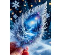 Puzzles 90 Pieces for Adults jigsaw puzzles for adults 90 Piece Educational Challenge Games Decoration puzzle - Feathered Winter Scenery