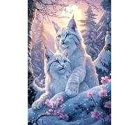 Puzzles 90 Pieces For Adults jigsaw puzzles for adults Classic Educational Challenging Games Toys Family Decoration Puzzle - Winter Woods Lynx