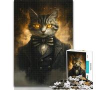 Puzzles Abstract Cat Puzzles for Teenagers 1000 Pieces,Decompressing Intellectual Educational Toy Great Gifts And Toys 50x75cm
