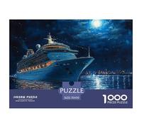 。 Puzzles Age 14+ for Adults Cruise Ship,1000 Piece Puzzles for Adults, Family Puzzle Game Birthday Gifts.Challenge High Difficulty-（vessels）70x50cm/1000pcs