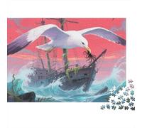 Puzzles Albatrosss 1000 Pieces Challenge Game for Adults,Nautical Adventure Impossible Jigsaw Puzzle 1000 Pieces Educational Games Home Decoration 1000pcs (75x50cm)