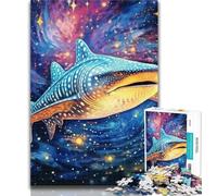 Puzzles Animal Colourful Whale Jigsaw Puzzles for Teenagers 1000 Pieces,Wall Decoration Unique Birthday And Xmas Gifts Suitable for And 14 75x50cm