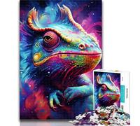 Puzzles Art Chameleon 1000 Piece Jigsaw Puzzle for Adults And Teenagers,Educational Game for Birthday, Chrismas for And Age 14 26x38cm