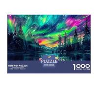 Puzzles Aurora 1000 Piece Puzzles for Adults Educational Games Norwegian Wood Gifts for Men Decoration Puzzle 38x26cm/1000pcs