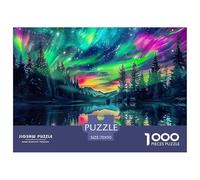 Puzzles Aurora 1000 Pieces for Adults Jigsaw Educational Games Norwegian Wood Home Decoration Ladies' Gifts for Both Adults And Children 70x50cm/1000pcs