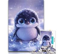 Puzzles Baby Penguin 1000 Piece Jigsaw Puzzles for Teenagers,is Ideal As A Gift for The Whole Family Suitable for And 14 26x38cm
