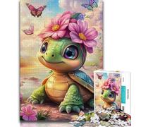 Puzzles Baby Turtle 1000 Piece Jigsaw Puzzles for Teenagers,Birthday Present, Gifts, Wall Art for And Age 14 Years Up (26x38cm)