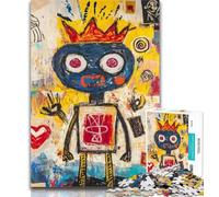 Puzzles Basquiat-style Child 1000 Pieces Jigsaw Puzzles for Adults And Teens,Learning Educational Toys Family Games Enhance Love between Couples 50x75cm