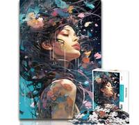 Puzzles Beautiful Girl Jigsaw Puzzle 1000 Pieces for Adults,for Age 14+ Impossible Game Best Gift for Adults And Teenagers 50x75cm