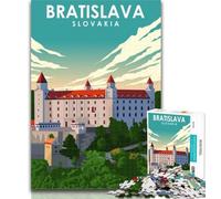 Puzzles Bratislava Slovakia Travel 1000 Piece Jigsaw Puzzles for Teenagers,Birthday Present, Gifts, Wall Art for And Age 14 Years Up 75x50cm