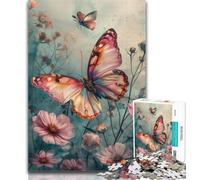 Puzzles Butterfly 1000 Pieces Jigsaw Puzzles For Teens And Adults,Educational Toys Is Ideal As A Gift for The Whole Family 50x75cm