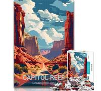 Puzzles Capitol Reef National Park 1000 Piece Jigsaw Puzzles for Teenagers,Birthday Present, Gifts, Wall Art for And Age 14 Years Up 75x50cm