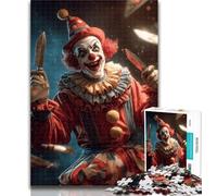 Puzzles Clown Circus 1000 Piece Jigsaw Puzzles for Adults Gifts,is Ideal As A Gift for The Whole Family Suitable for And 14 26x38cm