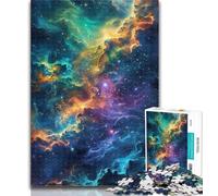 Puzzles Colorful Cosmic 1000 Piece Jigsaw Puzzles for Teenagers,Challenging Difficult with Fully Interlocking Randomly Shaped Pieces 50x75cm