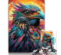 Puzzles Colorful Eagle 1000 Piece Jigsaw Puzzle for Adults And Teenagers,Family Game Birthday Gifts.Challenge High Difficulty 26x38cm