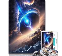 Puzzles Colourful Fantasy Cosmic Black Hole Jigsaws Puzzles 1000 Pieces for Adults Gifts,Toys Educational Games Stress Relieving Unique Home Decor And Gifts 50x75cm