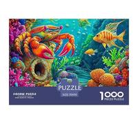 Puzzles Crab 1000 Pieces for Adults Jigsaw Puzzle Games Animal Theme Decoration Puzzle Gifts for Men for Both Adults And Children 70x50cm/1000pcs