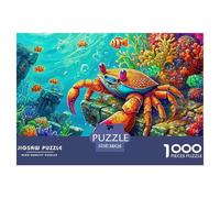 Puzzles Crab 1000 Pieces Puzzles for Adults Educational Games Animal Theme Ladies' Gifts Decoration Puzzle 38x26cm/1000pcs
