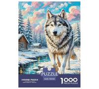 Puzzles Czech Wolfdog 1000 Piece Jigsaw Challenge Toy Scenic Scene Theme Home Decoration Ladies' Gifts for Kids And Adults 70x50cm/1000pcs