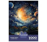 Puzzles De 1000 Pièces Beautiful Night Sky Puzzle Anti-stress, Décoration Murale, Cadeaux Uniques Pour Anniversaire Et Noël 38x26cm/1000pcs
