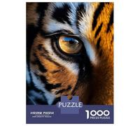 Puzzles De 1000 Pièces Eye Of The Tiger Puzzle Anti-stress, Décoration Murale, Cadeaux Uniques Pour Anniversaire Et Noël 70x50cm/1000pcs