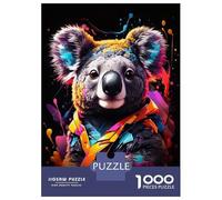 Puzzles De 1000 Pièces Koala Aesthetic Neon Puzzle Adulte Jeu Manuel Une Œuvre D'art Cadeaux Uniques Pour Anniversaire Et Noël 70x50cm/1000pcs