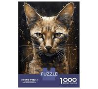 Puzzles De 1000 Pièces Pour Adolescents Abyssinian Cat Magic Power Puzzle Jeux Relaxants Décoration Murale Cadeaux Pour Les Amis Et La Famille 52x38cm/1000pcs