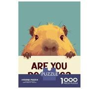 Puzzles De 1000 Pièces Pour Adolescents Capybara Are You Pooping Puzzle Jeux Relaxants Décoration Murale Cadeaux Pour Les Amis Et La Famille 38x26cm/1000pcs
