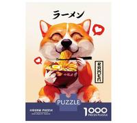 Puzzles De 1000 Pièces Pour Adolescents Cute Corgi Ramen Puzzle Jeux Relaxants Décoration Murale Cadeaux Pour Les Amis Et La Famille 70x50cm/1000pcs