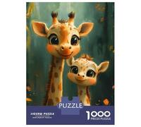 Puzzles De 1000 Pièces Pour Adolescents Cute Giraffe Family Puzzles Pour Adolescents, Jouets Anti-stress, Cadeaux Pour Femmes, Cadeaux Anti-stress 70x50cm/1000pcs
