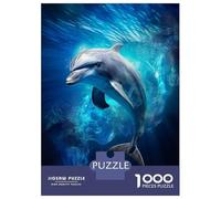 Puzzles De 1000 Pièces Pour Adolescents Dolphin Ocean Glide Puzzle Adulte Jeu Manuel Amusant Et Humoristique Cadeau Anti-stress 52x38cm/1000pcs