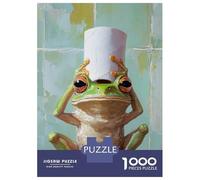 Puzzles De 1000 Pièces Pour Adolescents Frog with Toilet Paper Roll Puzzle Jeux Relaxants Une Œuvre D'art Cadeaux D'anniversaire Uniques 70x50cm/1000pcs