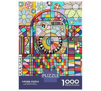 Puzzles De 1000 Pièces Pour Adolescents Juke Box Sunshine Flowers Puzzle Jeux Relaxants Décoration Murale Cadeaux Pour Les Amis Et La Famille 38x26cm/1000pcs