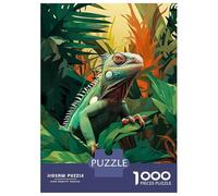 Puzzles De 1000 Pièces Pour Adolescents Lizard Forest Puzzle Jeux Relaxants Une Œuvre D'art Cadeaux D'anniversaire Uniques 70x50cm/1000pcs