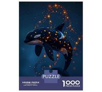 Puzzles De 1000 Pièces Pour Adolescents Magical Orca Whale Killer Puzzle Adulte Jeu Manuel Amusant Et Humoristique Cadeau Anti-stress 52x38cm/1000pcs
