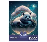 Puzzles De 1000 Pièces Pour Adolescents Majestic Panda Bear Puzzle Jeux Relaxants Décoration Murale Cadeaux Pour Les Amis Et La Famille 70x50cm/1000pcs
