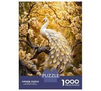 Puzzles De 1000 Pièces Pour Adolescents Majestic Peacock in Bloom Puzzle Jeux Relaxants Décoration Murale Cadeaux Pour Les Amis Et La Famille 70x50cm/1000pcs