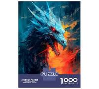 Puzzles De 1000 Pièces Pour Adolescents Mystic Dragon Painting Puzzle Jeux Relaxants Une Œuvre D'art Cadeaux D'anniversaire Uniques 38x26cm/1000pcs