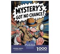 Puzzles De 1000 Pièces Pour Adolescents Platypus Detective Comic Style Illustration Puzzles Pour Adultes Jeux Amusants Décoration Parfaite Pour Un Anniversaire, Noël 52x38cm/1000pcs