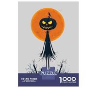 Puzzles De 1000 Pièces Pour Adolescents Pumpkin King - Spooky Halloween Art Puzzle Jeux Relaxants Décoration Murale Cadeaux Pour Les Amis Et La Famille 38x26cm/1000pcs