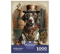 Puzzles De 1000 Pièces Pour Adolescents Smart German Pointer Dog Puzzle Adulte Jeu Manuel Amusant Et Humoristique Cadeau Anti-stress 38x26cm/1000pcs