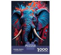 Puzzles De 1000 Pièces Pour Adolescents The Graceful Elephant Puzzle Jeux Relaxants Décoration Murale Cadeaux Pour Les Amis Et La Famille 52x38cm/1000pcs