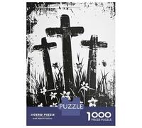 Puzzles De 1000 Pièces Pour Adolescents Three Crosses Puzzles Pour Adolescents, Jouets Anti-stress, Cadeaux Pour Femmes, Cadeaux Anti-stress 52x38cm/1000pcs