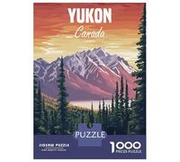 Puzzles De 1000 Pièces Pour Adolescents Yukon Canada Mountain Landscape Puzzle Jeux Relaxants Décoration Murale Cadeaux Pour Les Amis Et La Famille 52x38cm/1000pcs