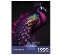 Puzzles De 1000 Pièces Pour Adultes Beautiful Peacock Puzzle Pour Adultes, Jouet Anti-stress, Difficile, Très Difficile Et Stimulant 70x50cm/1000pcs