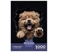 Puzzles De 1000 Pièces Pour Adultes Chow Chow Puzzle Jeux De Famille Difficile Difficile Cadeaux Uniques Pour Anniversaire Et Noël 70x50cm/1000pcs
