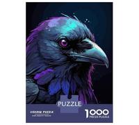 Puzzles De 1000 Pièces Pour Adultes Crow Animal Wild Puzzle Jeux De Famille Difficile Difficile Cadeaux Uniques Pour Anniversaire Et Noël 38x26cm/1000pcs